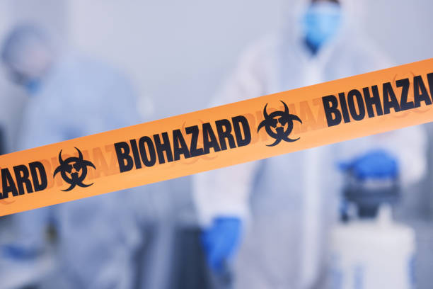 Professional Infectious Disease Decontamination technician working in Diamond, IL